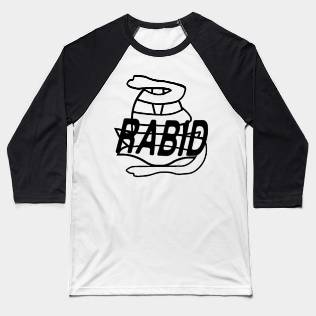 Rabid Death Grips Baseball T-Shirt by Tyler Teej